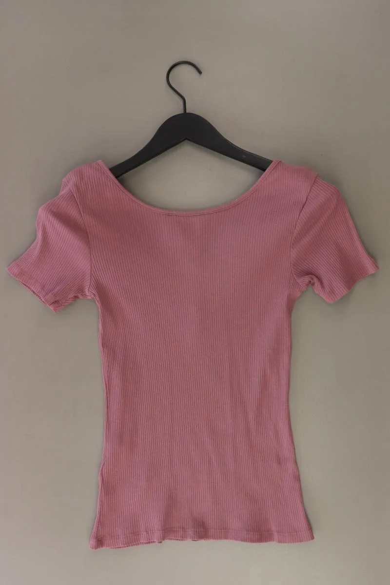 Review T-Shirt Gr. XL Kurzarm rosa aus Baumwolle