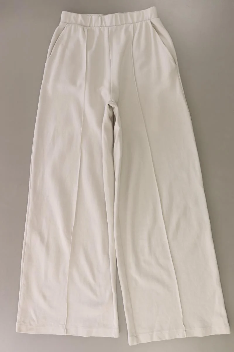 Zara Stretchhose Gr. S creme aus Baumwolle