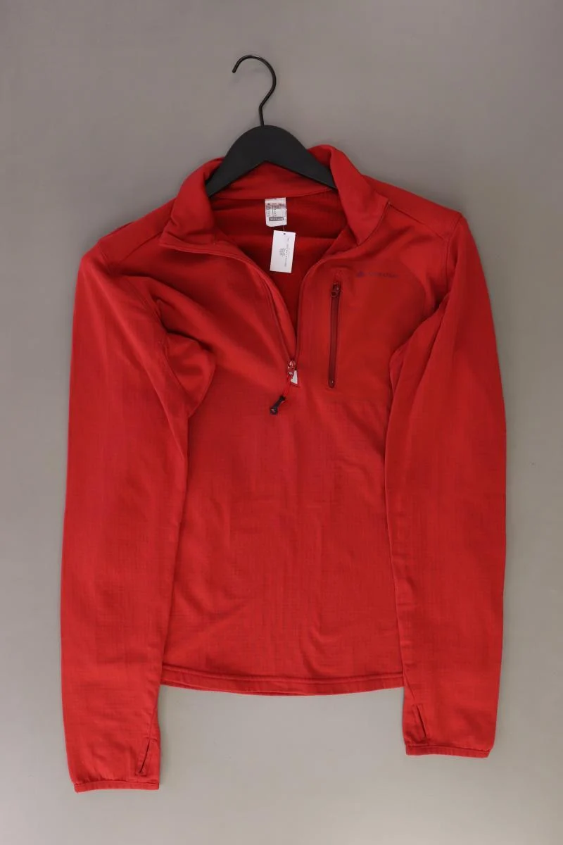 Quechua Longsleeve-Shirt Gr. M Langarm rot aus Polyester