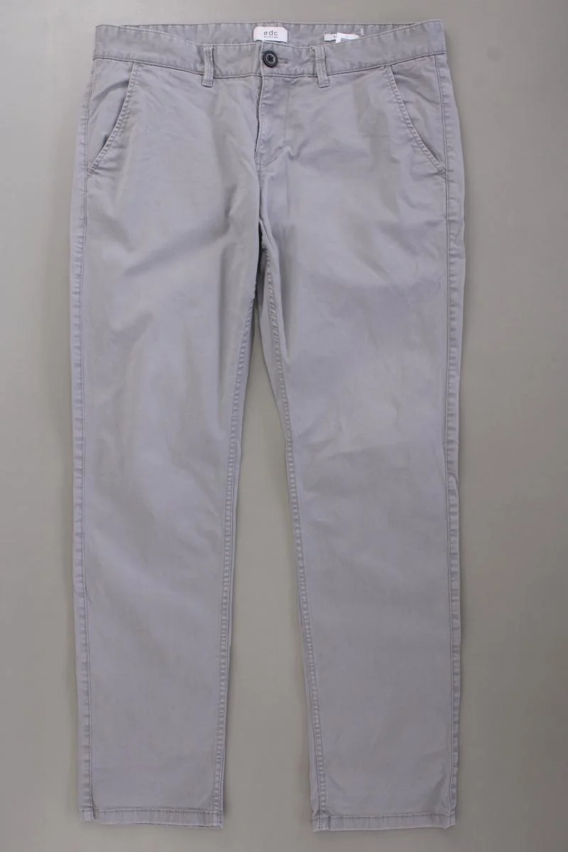 edc by Esprit Chinohose für Herren Gr. W33/L32 grau aus Baumwolle
