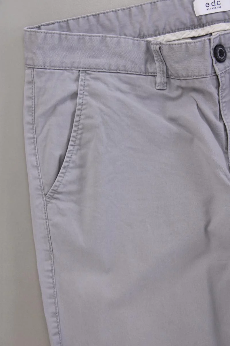 edc by Esprit Chinohose für Herren Gr. W33/L32 grau aus Baumwolle