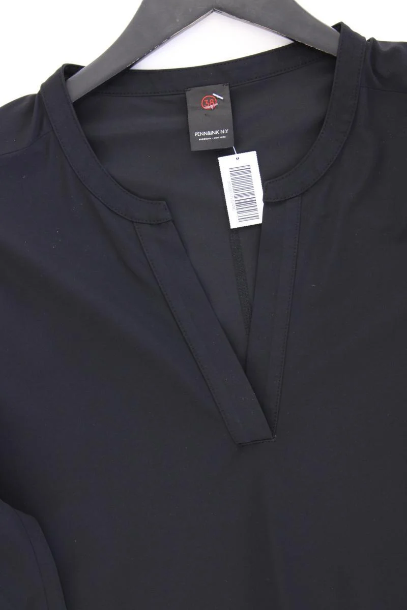 PENN & Ink Midikleid Gr. 38 3/4 Ärmel schwarz aus Polyamid