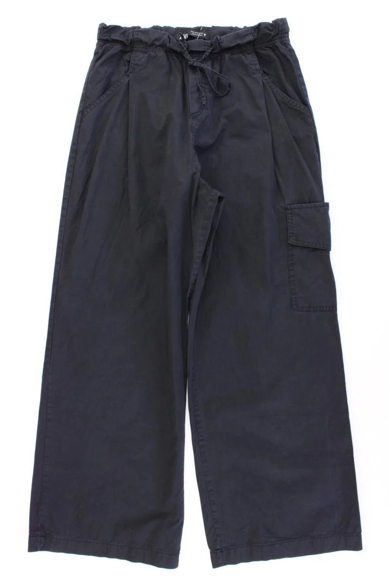 Zara Cargohose Gr. S schwarz aus Baumwolle