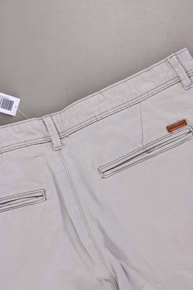 Jack & Jones Chinohose für Herren Gr. W33/L32 grau aus Baumwolle
