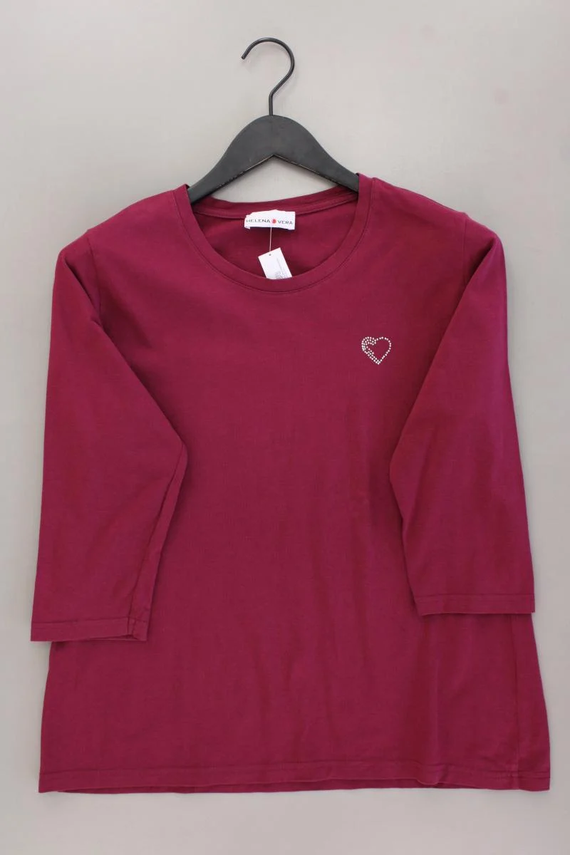 Helena Vera Classic Shirt Gr. 42 3/4 Ärmel lila aus Baumwolle