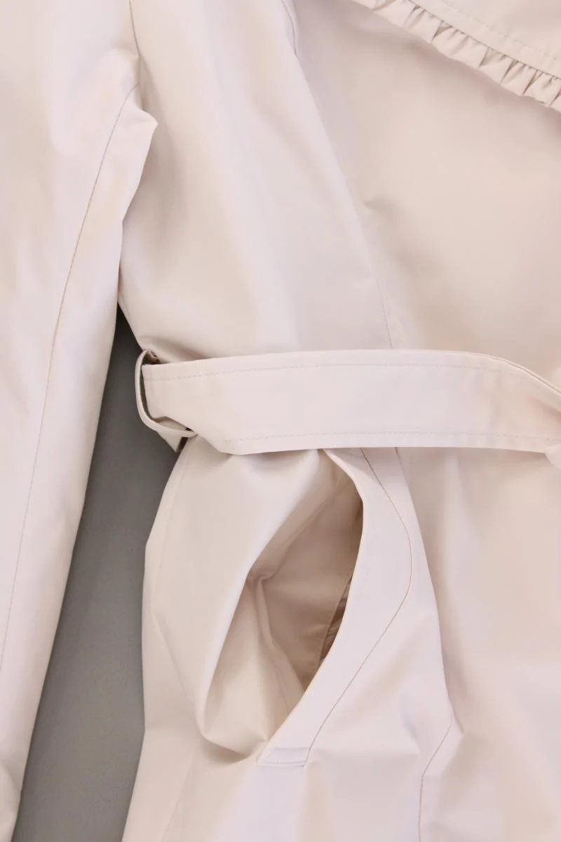 Himmelblau Kapuzenmantel Gr. 44 neu mit Etikett creme aus Polyester