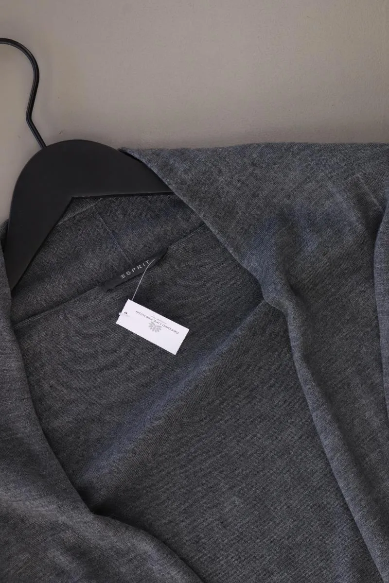 Esprit Strickjacke Gr. 38 Langarm grau aus Polyester