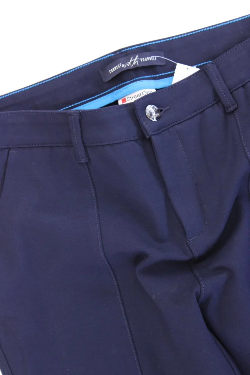 Street One Hose Gr. 40/L30 neuwertig blau aus Viskose