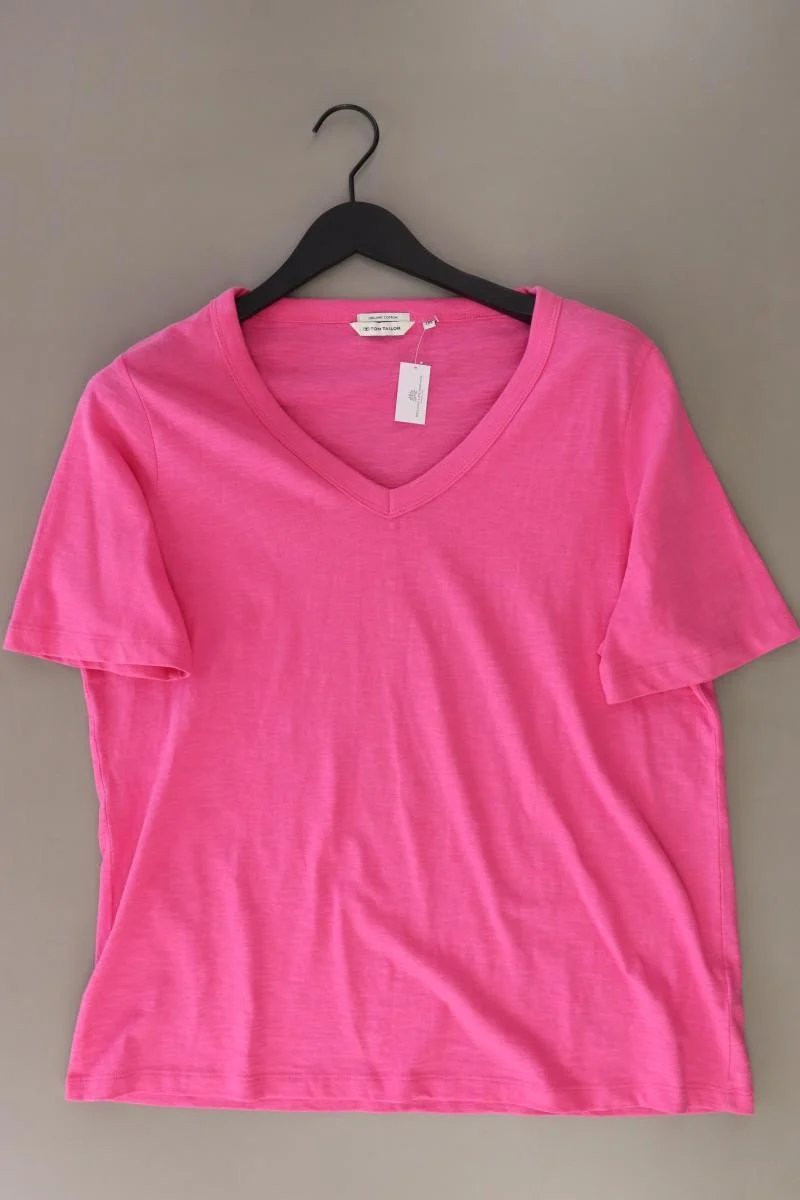 Tom Tailor T-Shirt Gr. XXXL Kurzarm pink aus Baumwolle