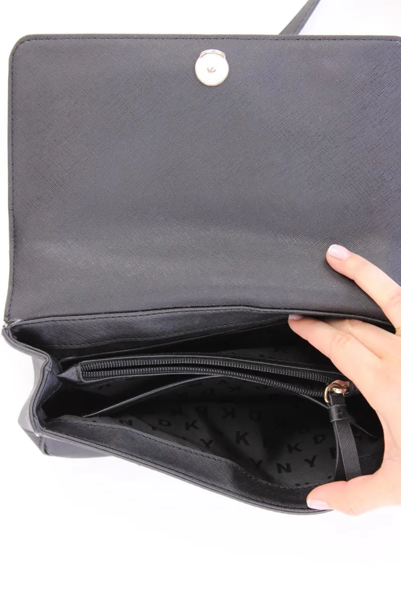 DKNY Schultertasche schwarz aus Kunstleder