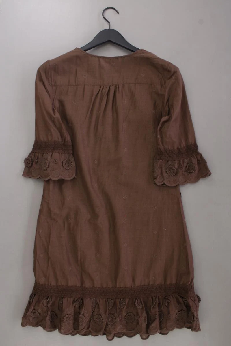 Street One Midikleid Gr. 38 3/4 Ärmel braun aus Baumwolle