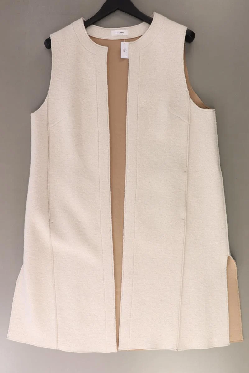 Gerry Weber Regular Weste Gr. 42 neuwertig creme aus Viskose