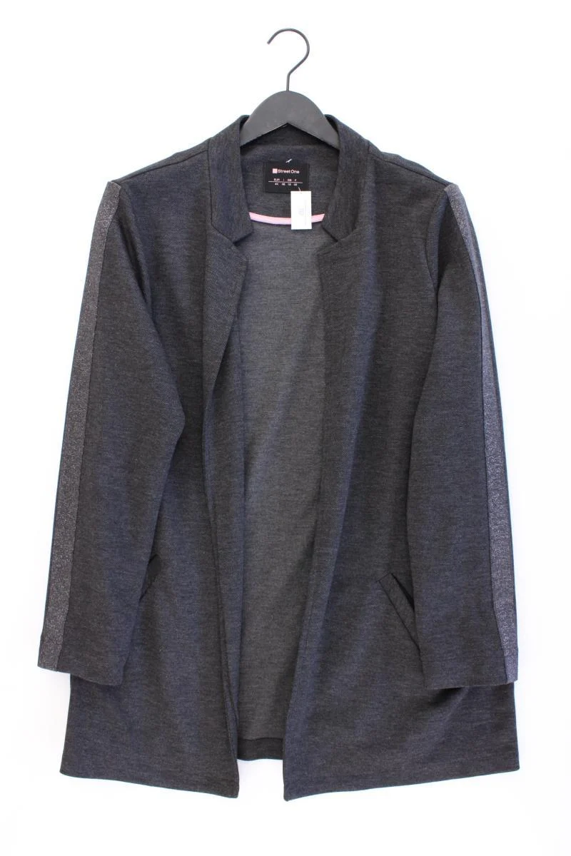 Street One Classic Cardigan Gr. 44 neuwertig Langarm grau aus Polyester