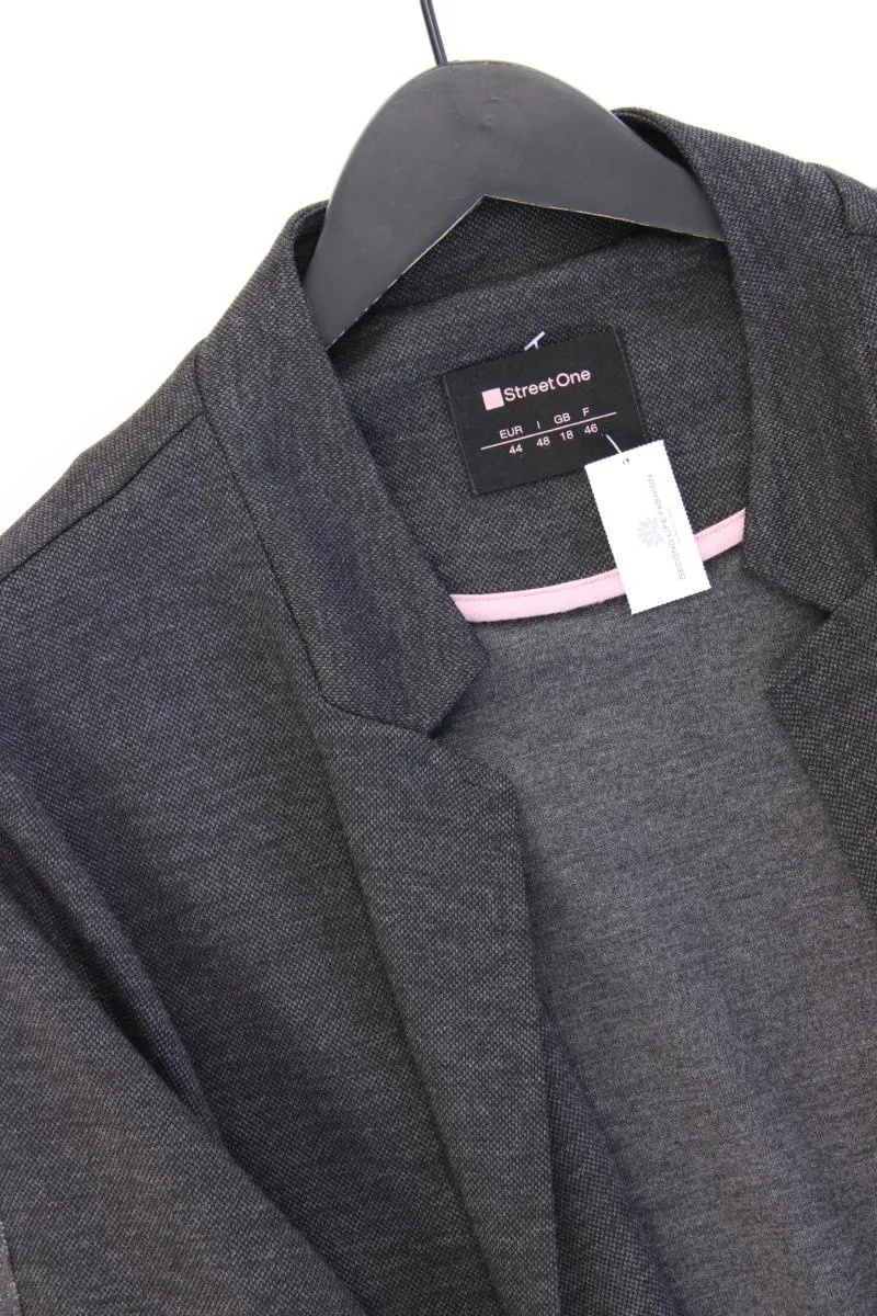 Street One Classic Cardigan Gr. 44 neuwertig Langarm grau aus Polyester