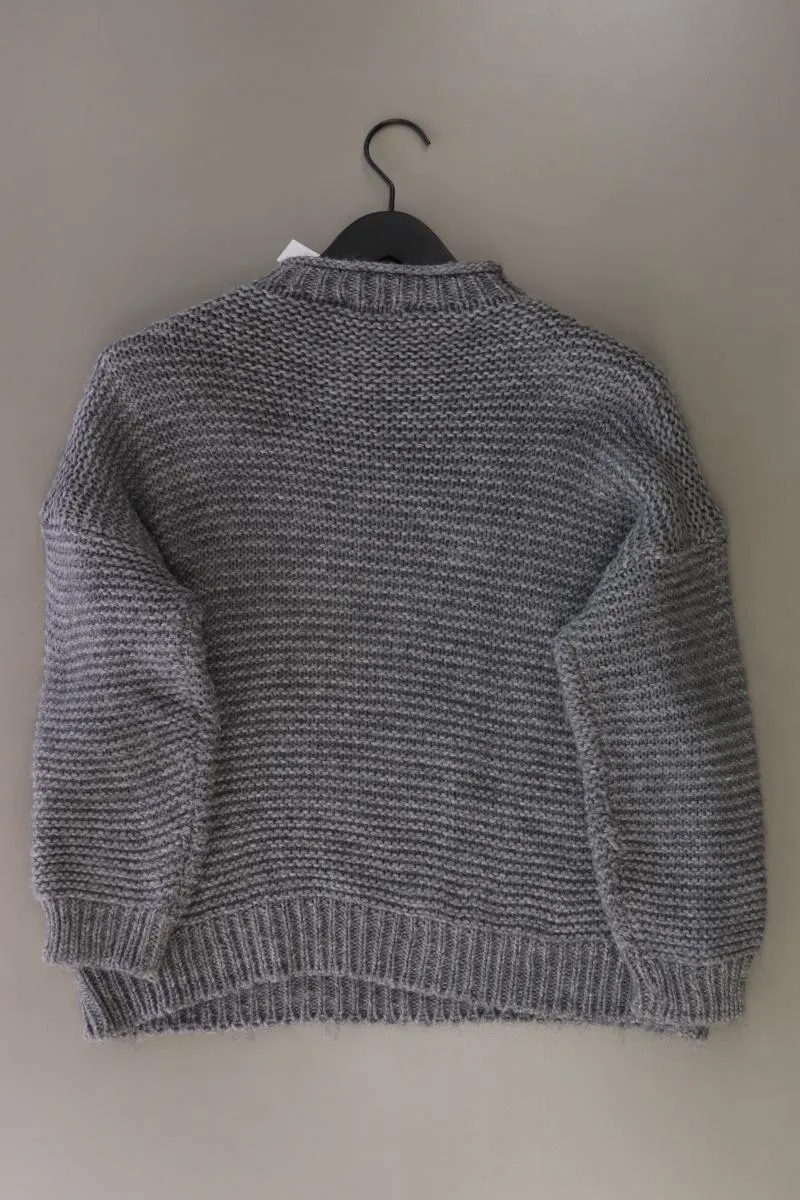 HEIMATLIEBE Grobstrickpullover Gr. M grau aus Polyacryl