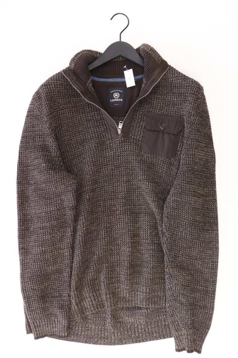 Lerros Grobstrickpullover für Herren Gr. XXL braun aus Baumwolle
