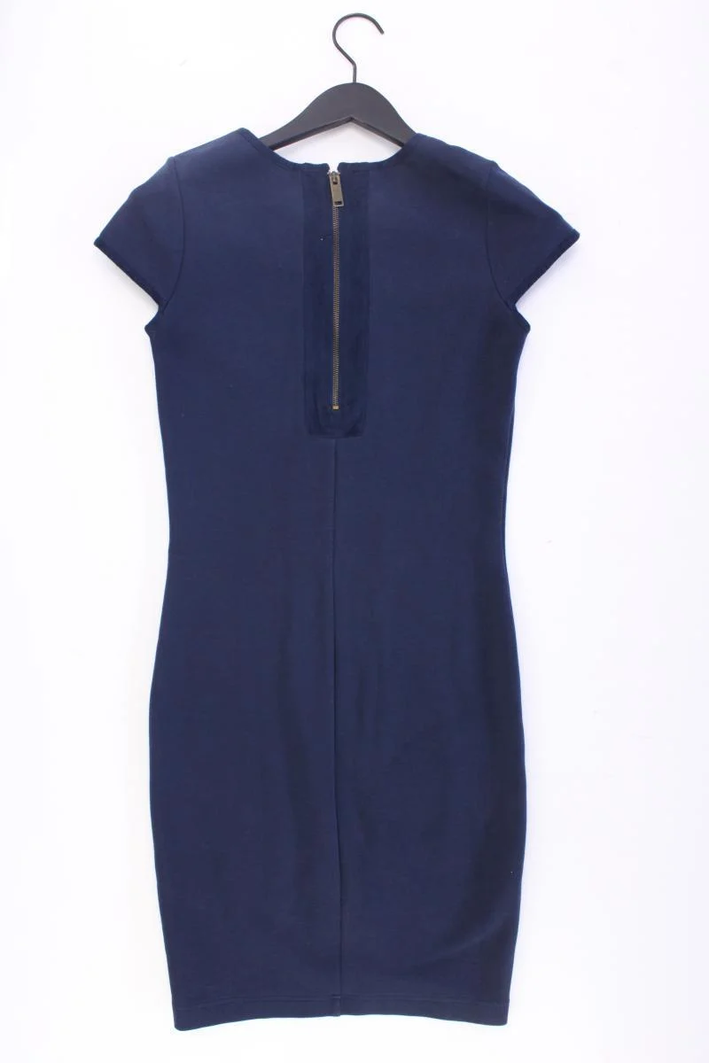 COSTES Etuikleid Gr. 34 Kurzarm blau aus Baumwolle