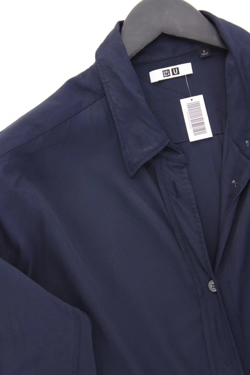 Uniqlo Midikleid Gr. S 3/4 Ärmel blau aus Viskose