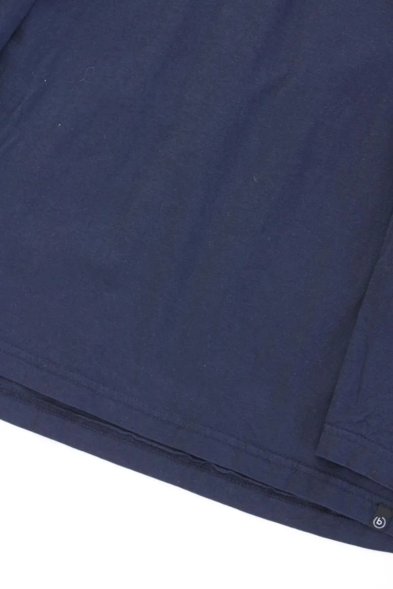 Bugatti Shirt mit V-Ausschnitt für Herren Gr. 52 Langarm blau aus Baumwolle