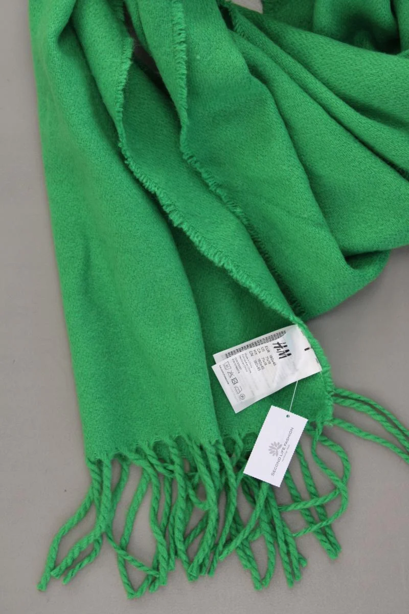 H&M Maxischal neuwertig grün aus Polyacryl