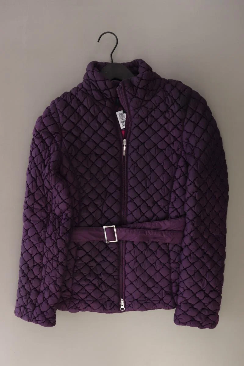 Escada Sport Steppjacke Gr. 34 mit Gürtel Vintage lila aus Polyamid