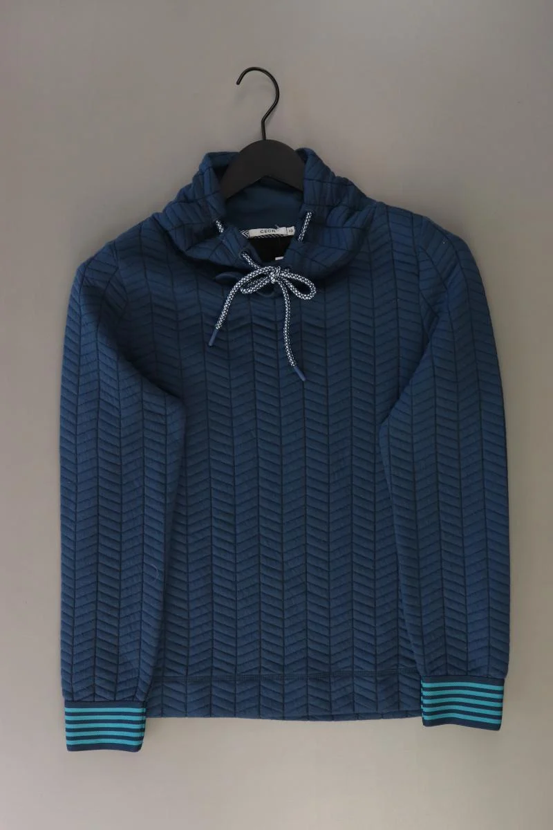 Cecil Feinstrickpullover Gr. XS blau aus Polyester