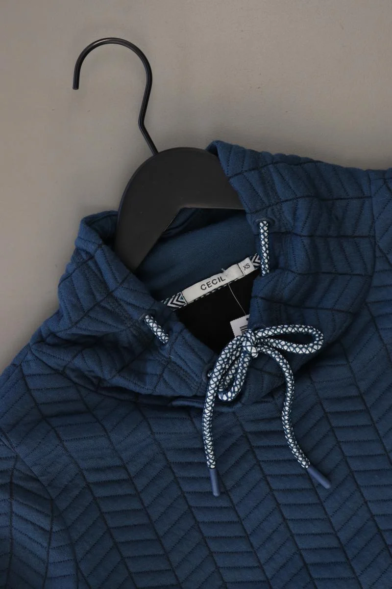 Cecil Feinstrickpullover Gr. XS blau aus Polyester