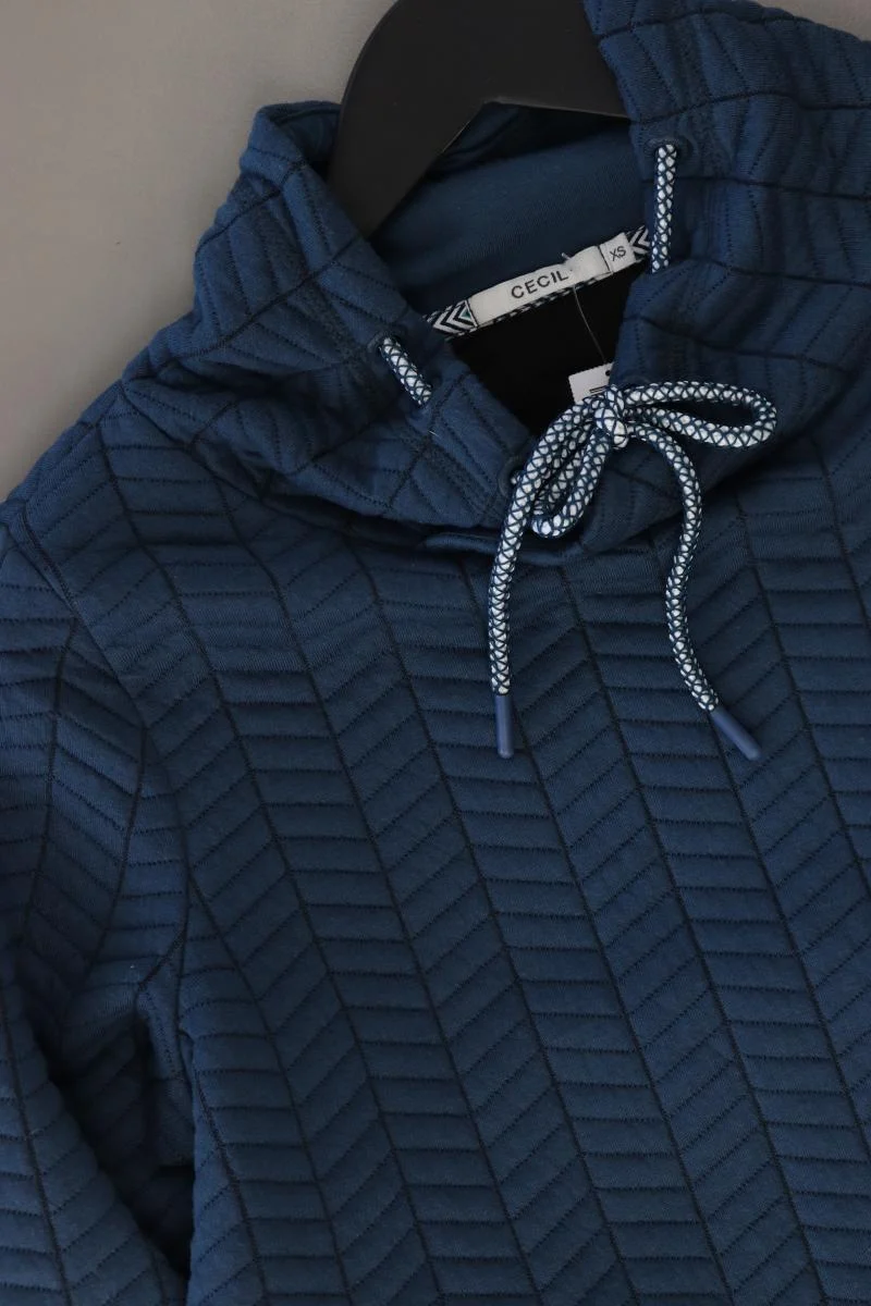 Cecil Feinstrickpullover Gr. XS blau aus Polyester