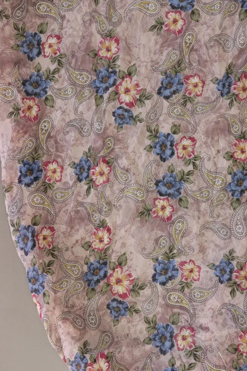 Schal mit Blumenmuster mehrfarbig