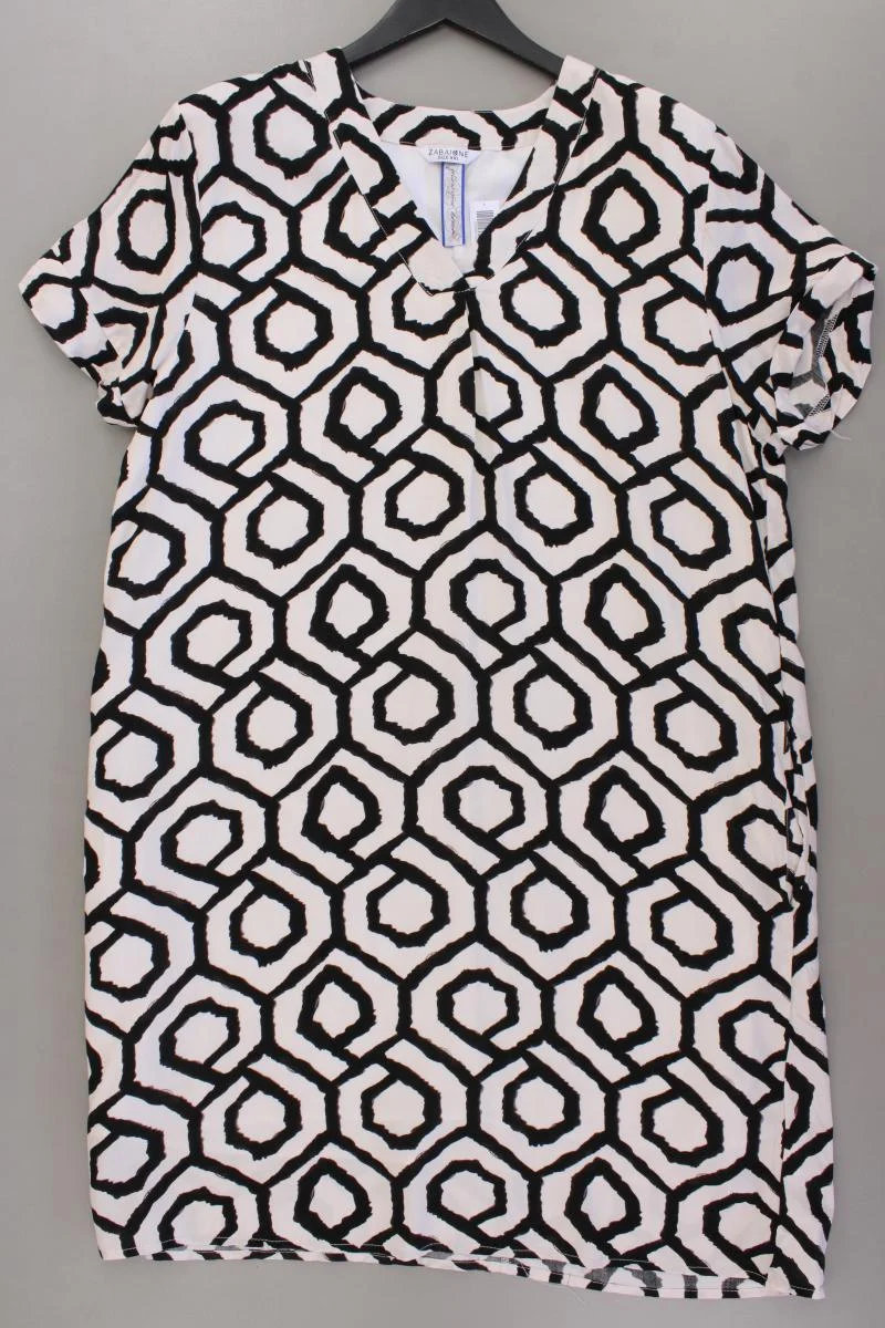 Zabaione Kurzarmkleid Gr. XXL creme aus Viskose