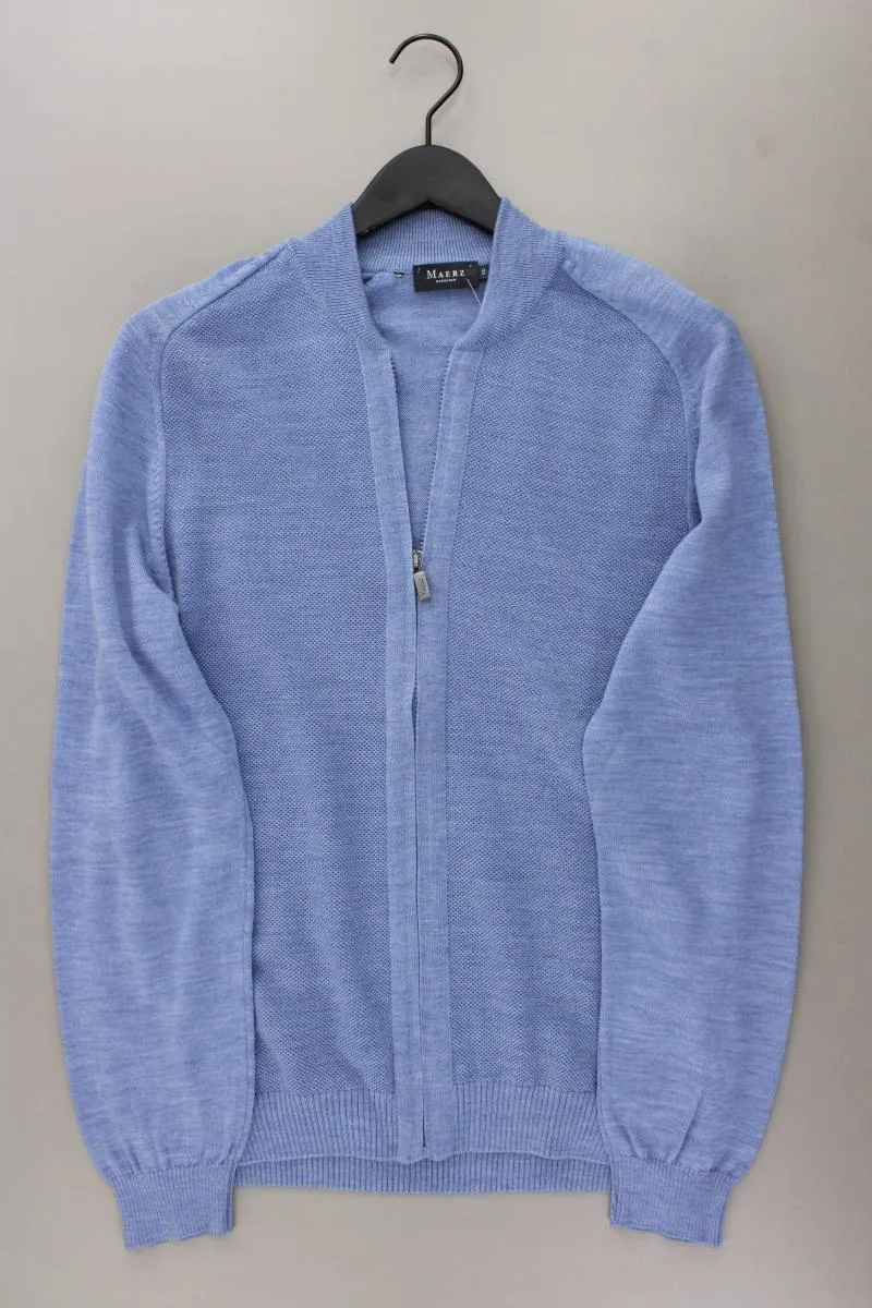 MAERZ München Strickjacke für Herren Gr. 52 neuwertig Langarm blau aus Wolle
