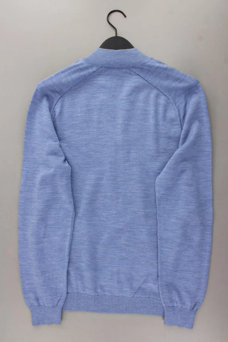 MAERZ München Strickjacke für Herren Gr. 52 neuwertig Langarm blau aus Wolle