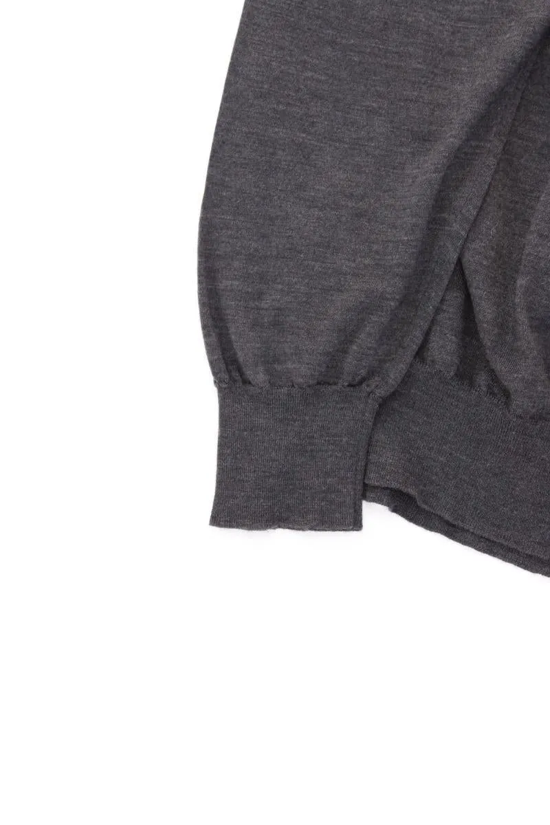 Brioni Wollpullover für Herren Gr. 54 neuwertig grau