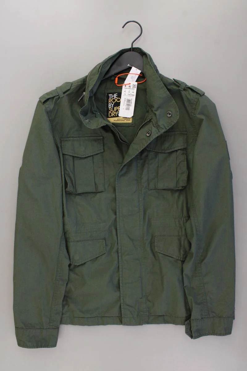 Superdry Classic Jacke Gr. 44 neu mit Etikett olivgrün aus Baumwolle