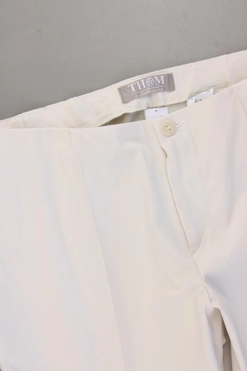 Thom by Thomas Rath Stretchhose Gr. Kurzgröße 22 neuwertig creme aus Baumwolle