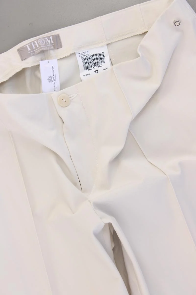 Thom by Thomas Rath Stretchhose Gr. Kurzgröße 22 neuwertig creme aus Baumwolle