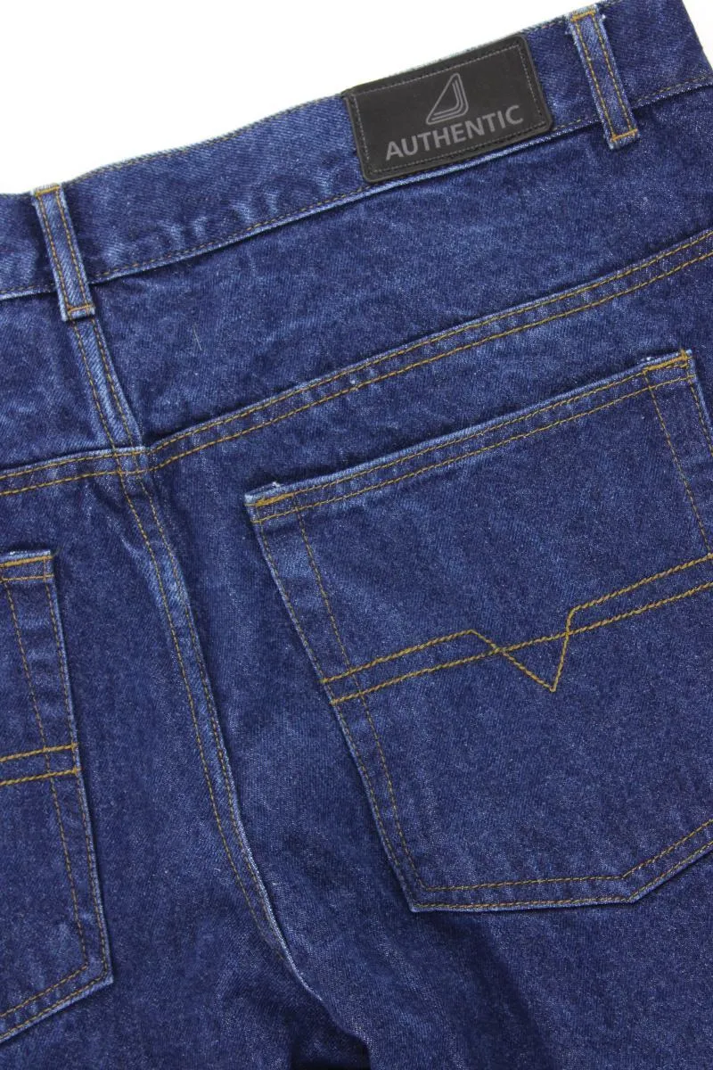 Authentic Straight Jeans für Herren Gr. W40/L30 blau aus Baumwolle