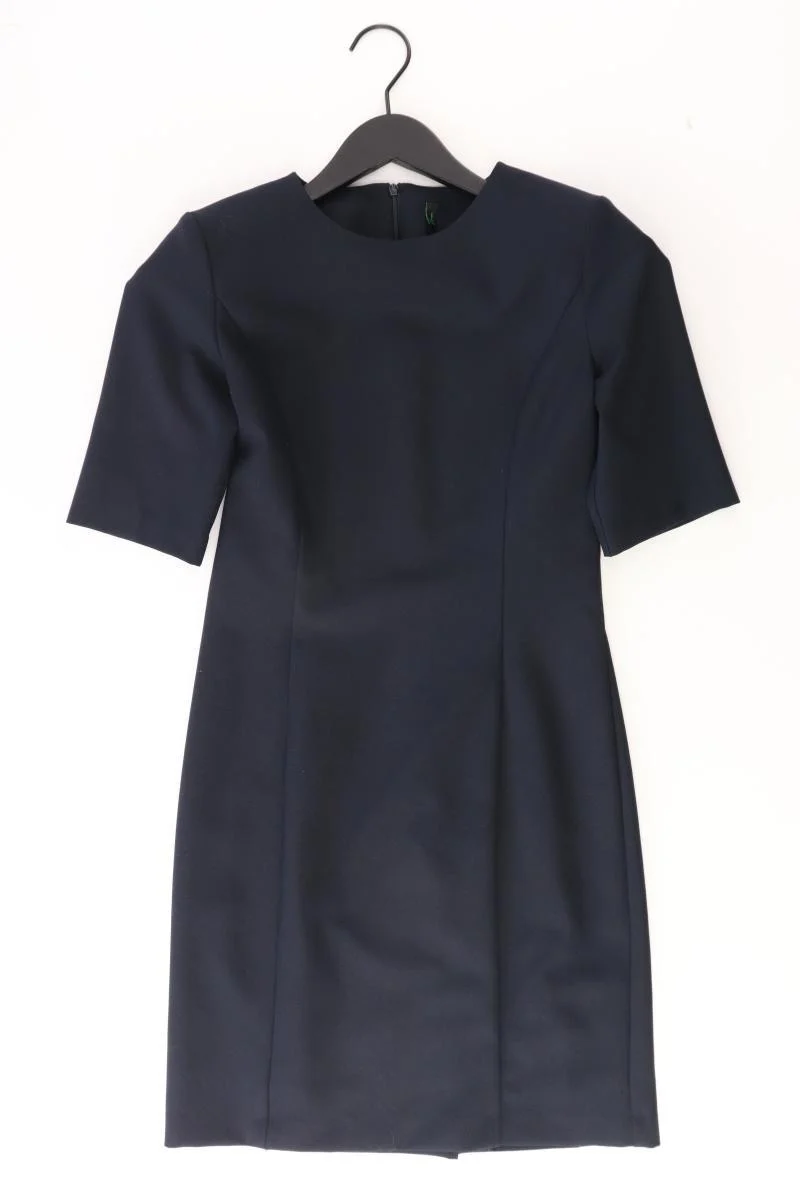 Benetton Bleistiftkleid Gr. S Kurzarm blau aus Polyester