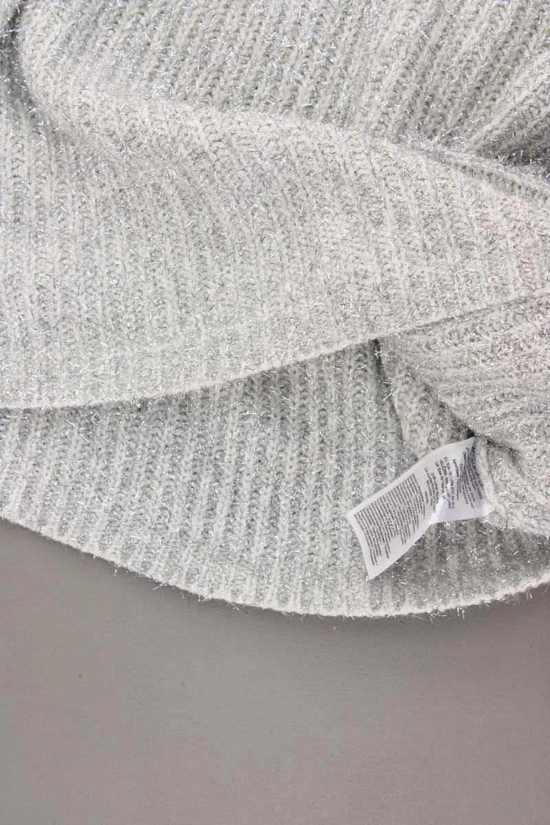 Jacqueline de Yong Grobstrickpullover Gr. M silber aus Polyacryl