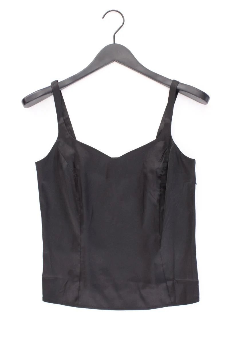 TOGETHER Vintage Satin Top Gr. 36 schwarz aus Polyester