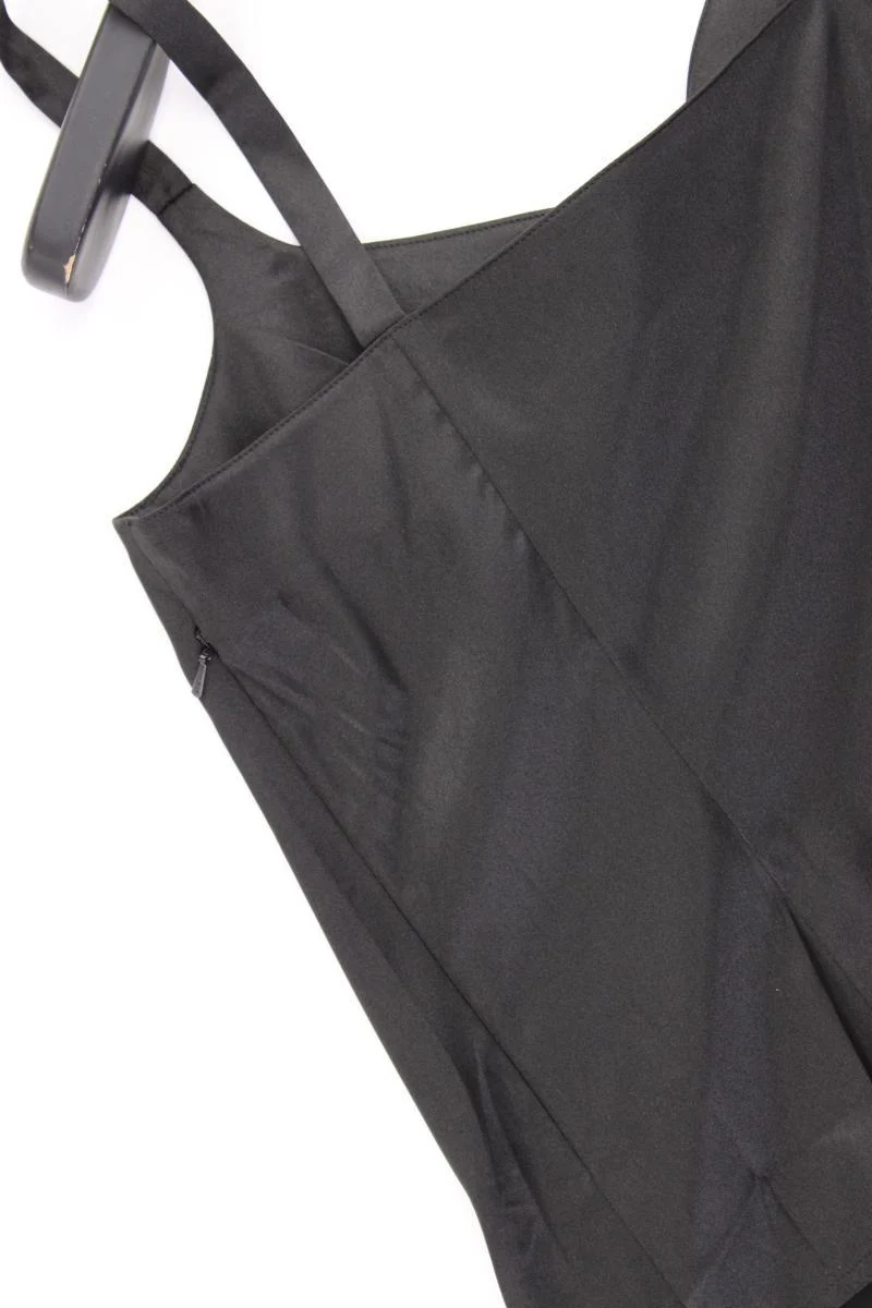 TOGETHER Vintage Satin Top Gr. 36 schwarz aus Polyester