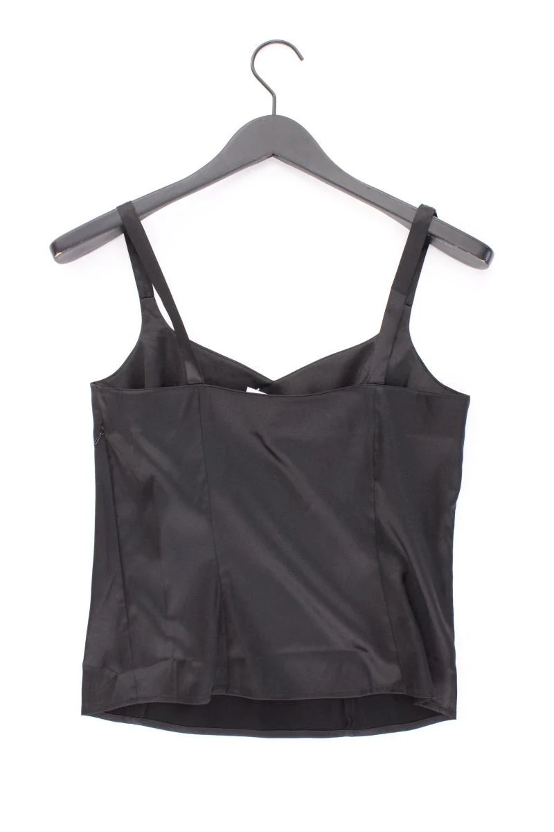 TOGETHER Vintage Satin Top Gr. 36 schwarz aus Polyester
