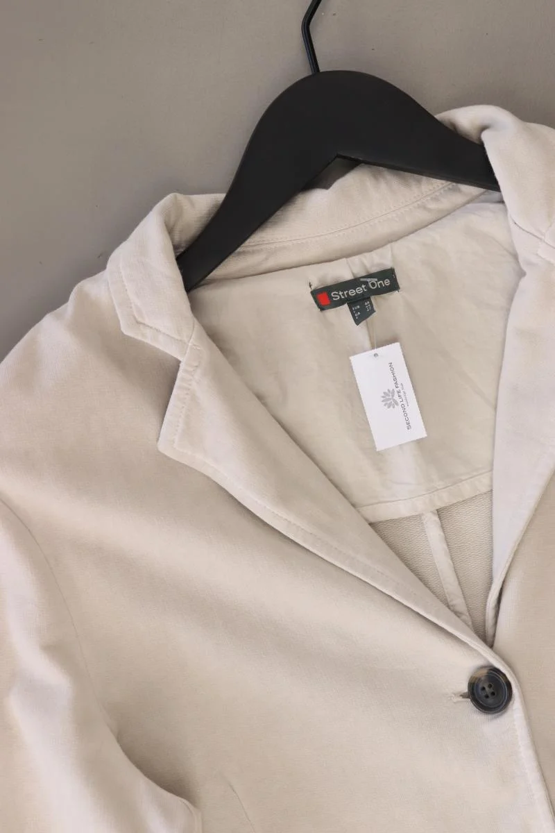 Street One Jerseyblazer Gr. 40 creme aus Baumwolle