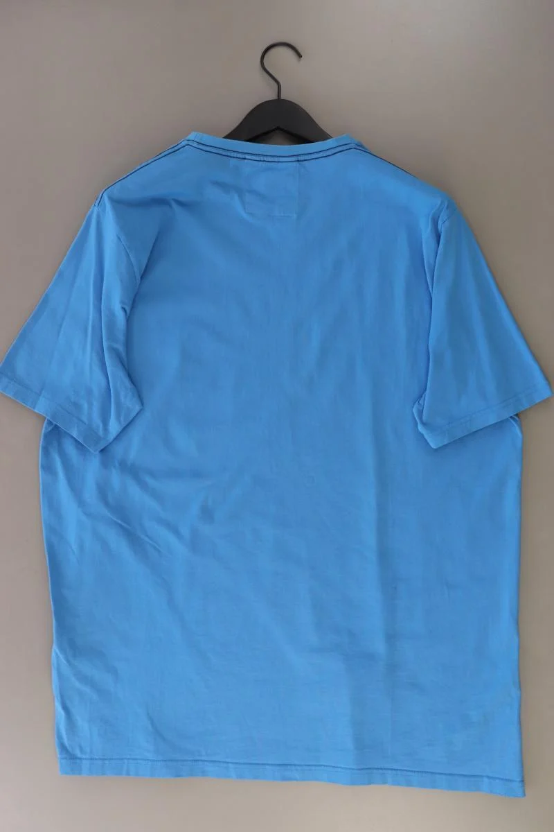 Casa Moda Printshirt für Herren Gr. XXXL Kurzarm blau aus Baumwolle