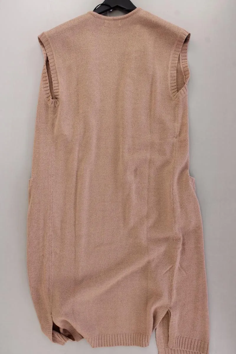 Jacqueline de Yong Strickweste Gr. S braun aus Polyacryl