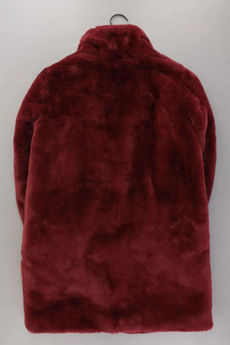 Vero Moda Kunstfellmantel Gr. M neuwertig rot aus Polyester