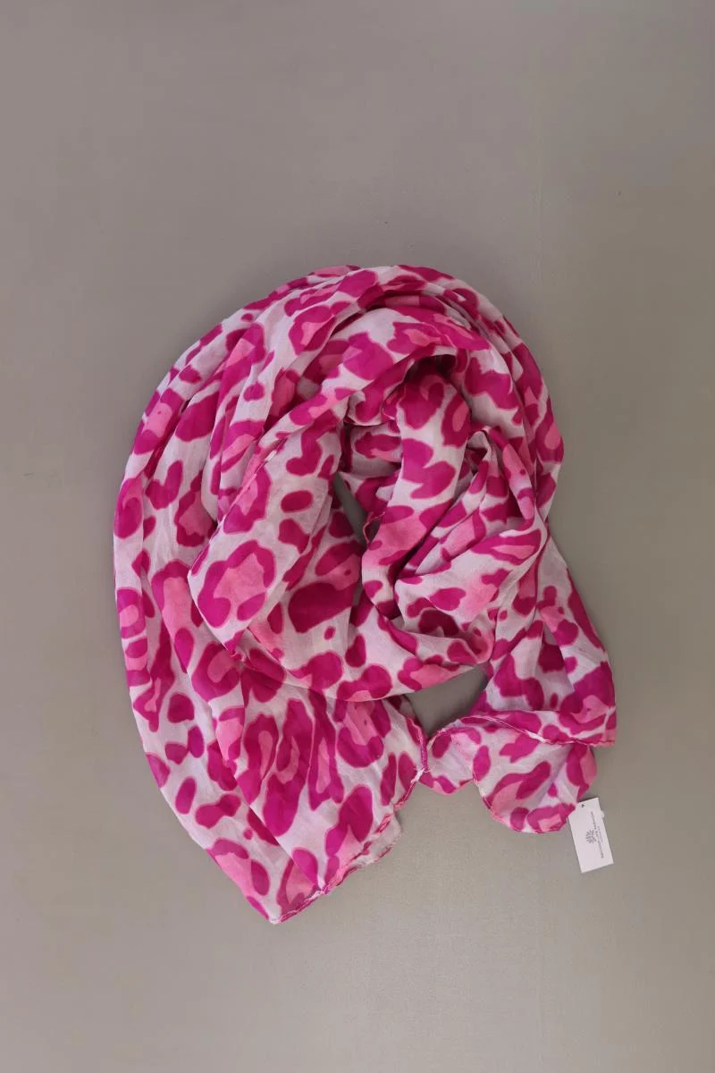 Schal mit Tierdruck pink
