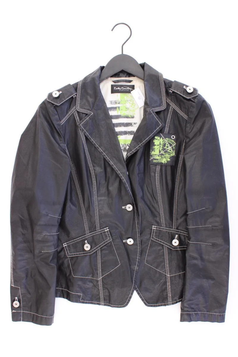 Betty Barclay Regular Jacke Gr. 40 schwarz aus Baumwolle