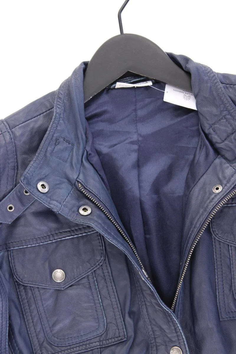 Street One Lederjacke Gr. 40 blau