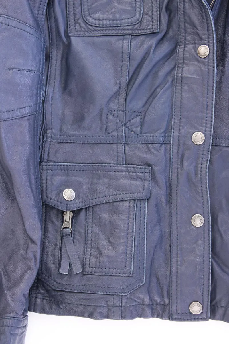 Street One Lederjacke Gr. 40 blau